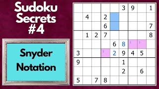 The Best Sudoku Tip? Use Snyder Notation     #shorts screenshot 2