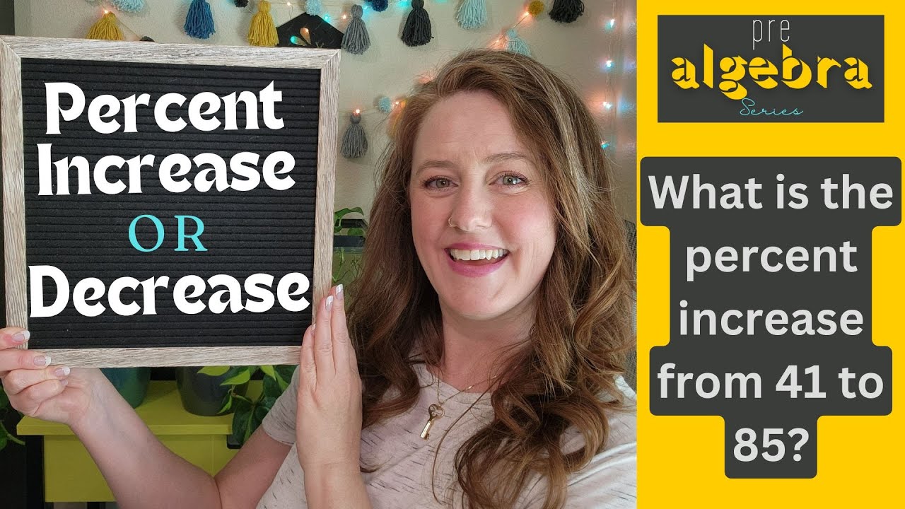 How to Calculate Percentage Increase or Decrease - YouTube