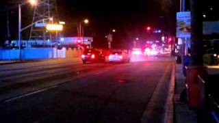2 LAFD ambulance code 3 in Hollywood