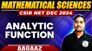 Analytic Function | Complex Analysis for CSIR NET Dec 2024 | CSIR NET Mathematical Sciences | PW Profile