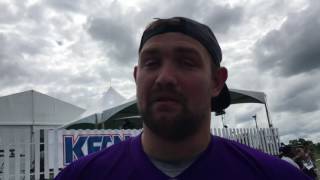 Brandon Fusco - Andre Smith Interviews (Minnesota Vikings Training Camp 2016)