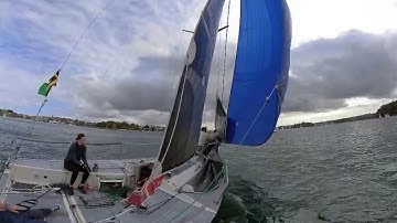 Unfurling using Profurl Spinex 1.5 Top down furler