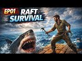 Ocean adventure survival game || Raft survival gameplay hindi 01