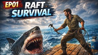 Ocean adventure survival game || Raft survival gameplay hindi 01