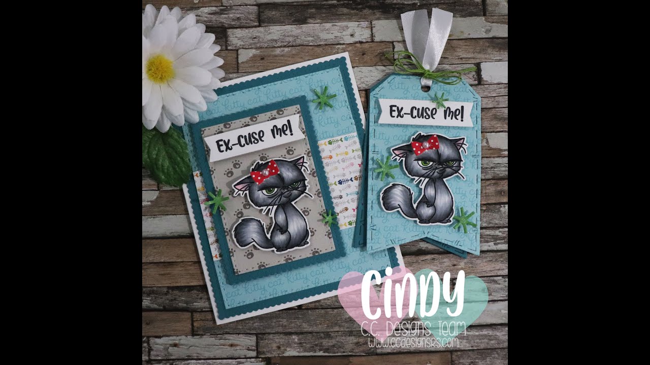 C.C Designs Grouchy Cat