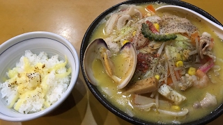 麺屋 扇 SEN 限定 夏野菜の海鮮ちゃんぽん 850円＋チーズごはん 150円 埼玉ラーメン