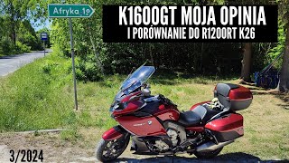 O BMW K1600GT słów kilka, czyli moja opinia i porównanie do R1200RT