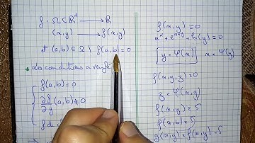 théorème des fonctions implicites ( résumé du cours )