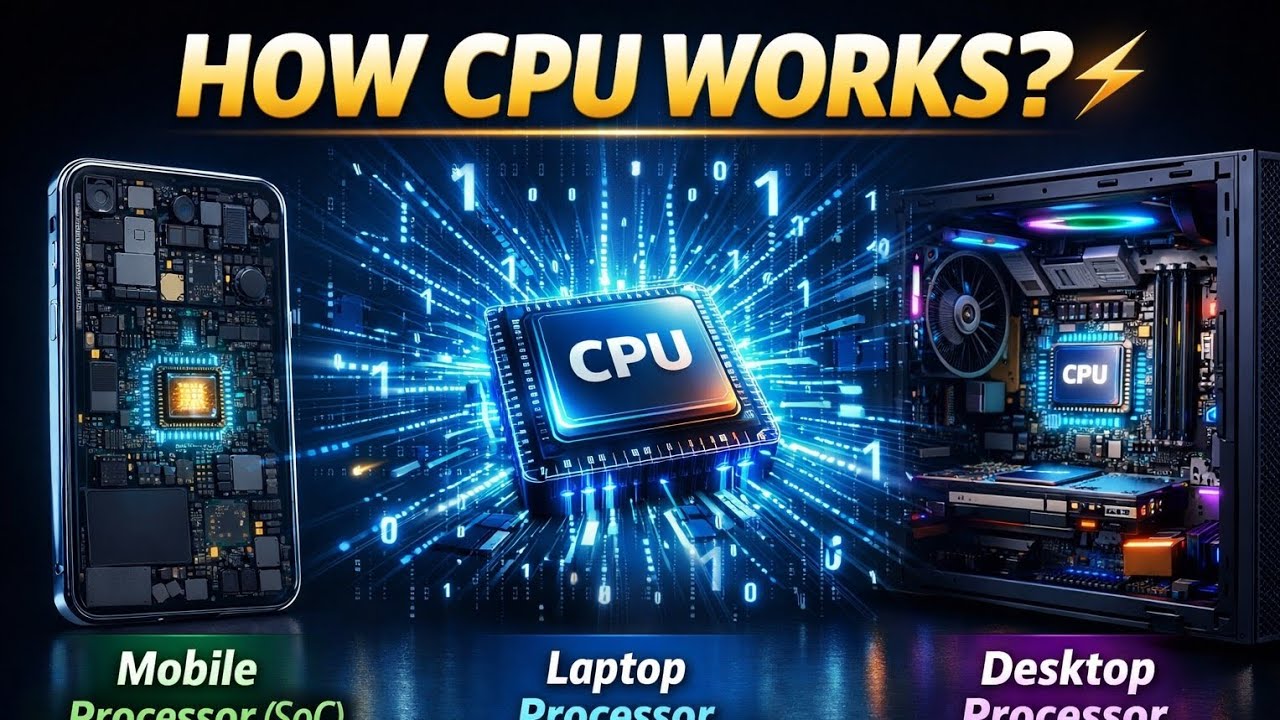 Inside the Brain of Your Device! 🤯 CPU Working Explained in 2D