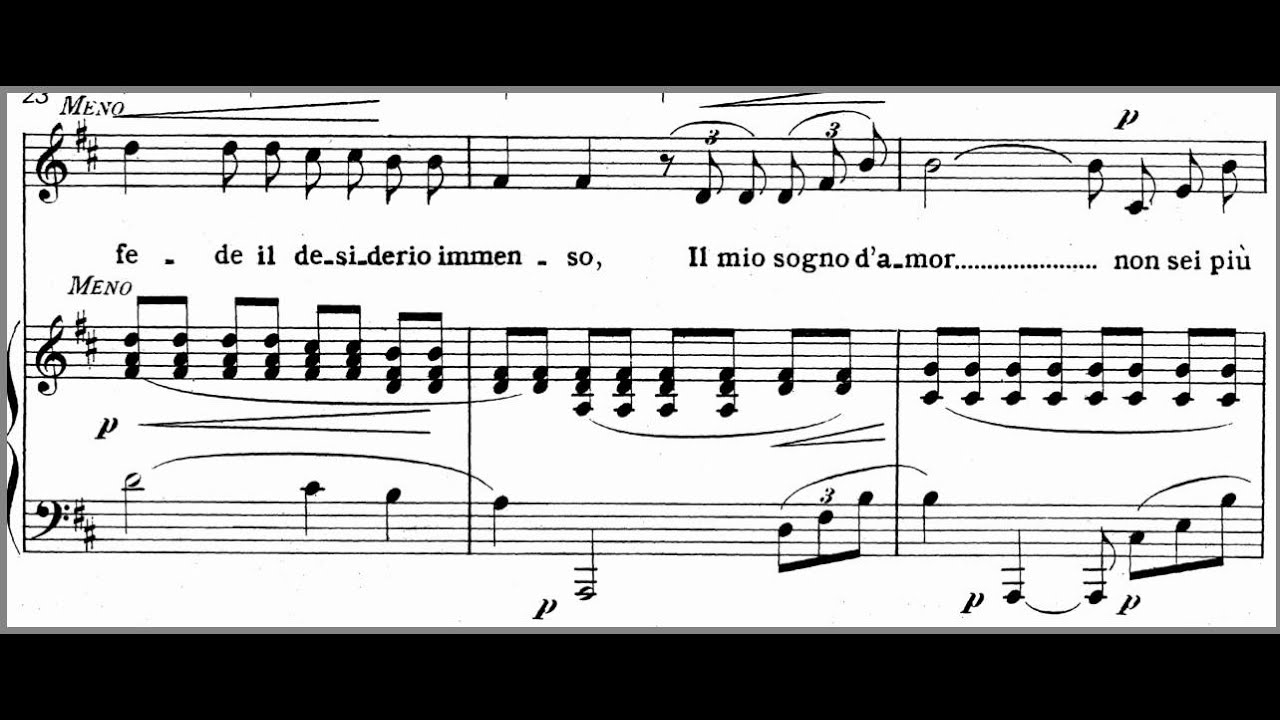 Non T'Amo Più by F.P. Tosti - sheet music on MusicaNeo