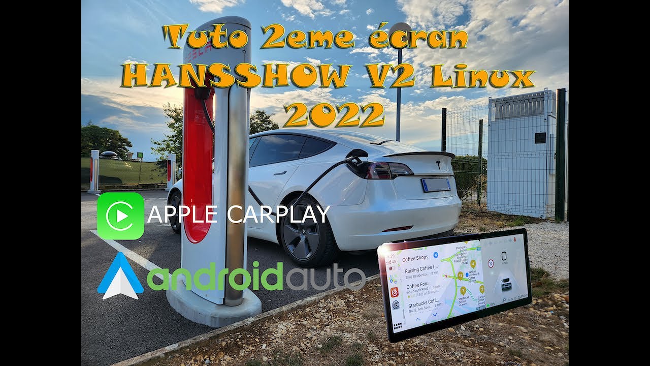 Montage écran Hansshow v2 Linux 2022 pour tesla model 3 - YouTube