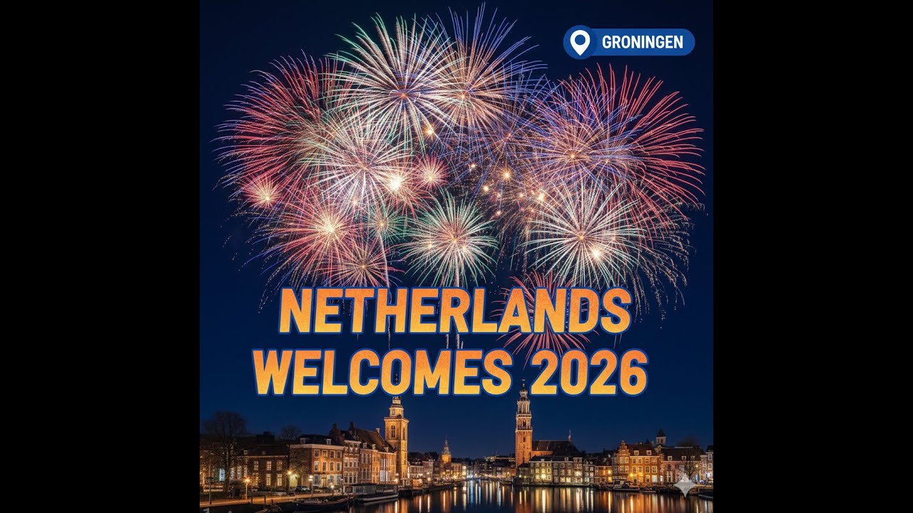 New Year’s Fireworks 2026 Groningen | The Netherlands Welcomes the New Year