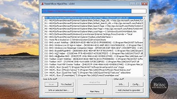 How to use HijackThis to remove Browser Hijackers & Malware by Britec
