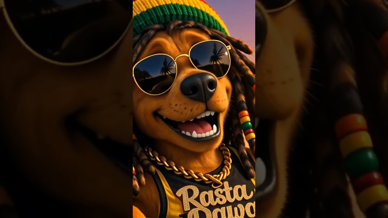 Rasta Dog Cartoon