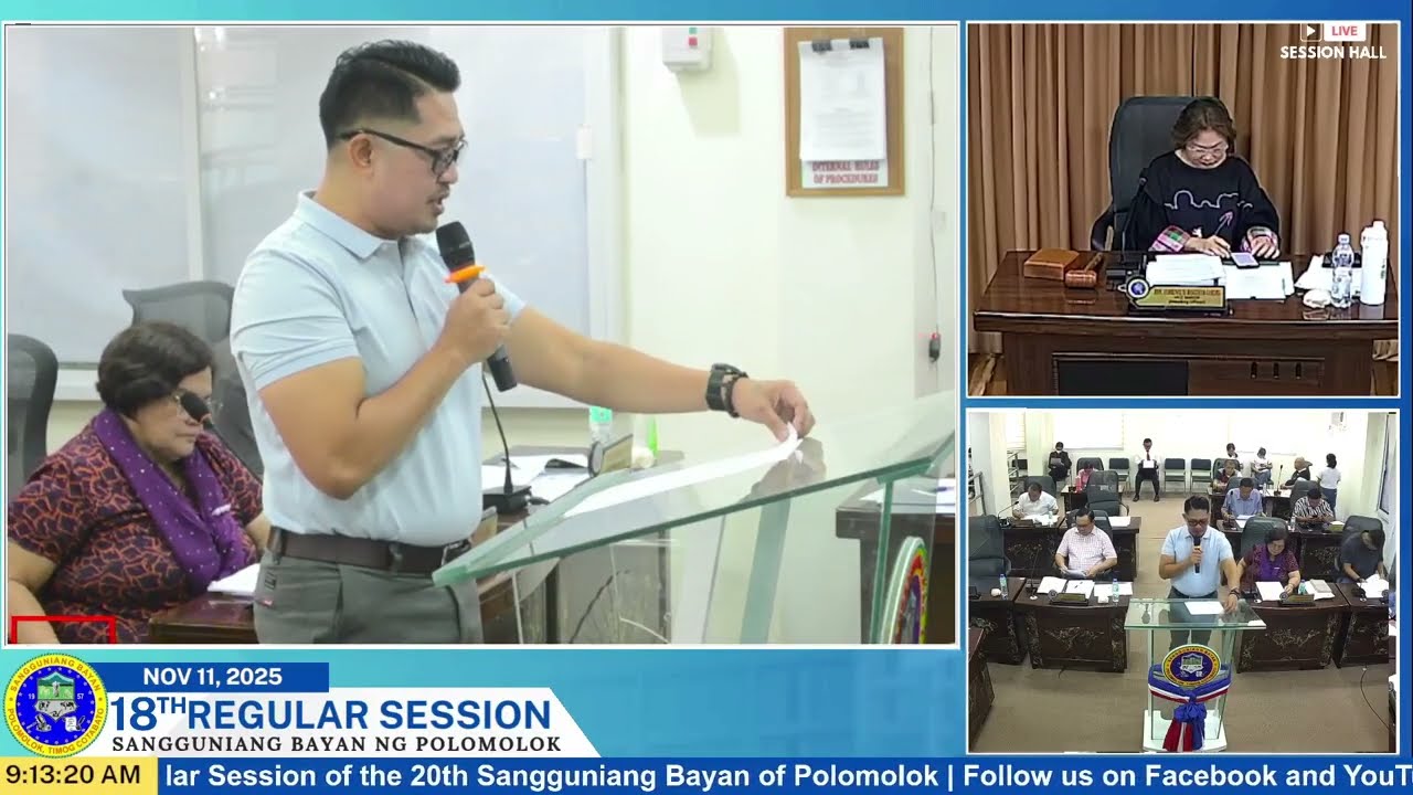 The 18th Regular Session of the 20th Sangguniang Bayan of Polomolok