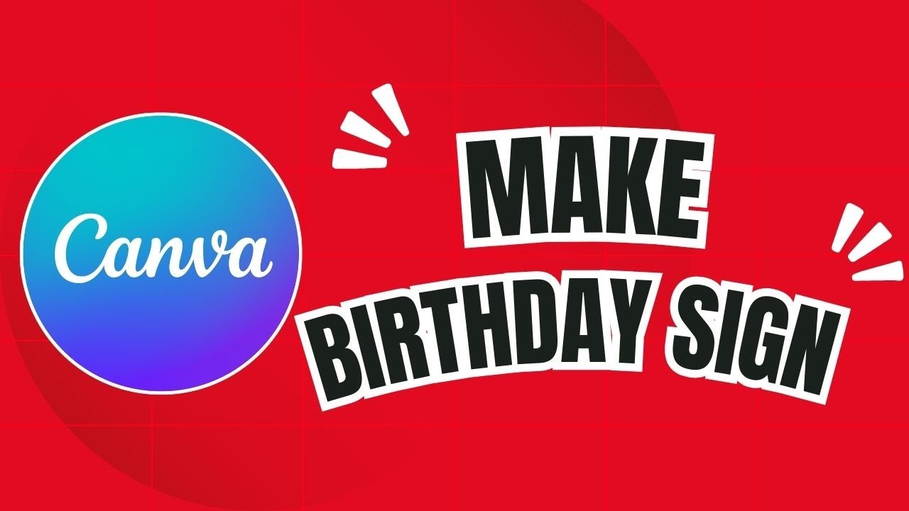 How to Make a Stunning 21st Birthday Sign in Canva (Easy DIY Tutorial!)