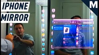 This ‘Apple Mirror’ Brings iPhone To A Smart Mirror | Future Blink screenshot 1