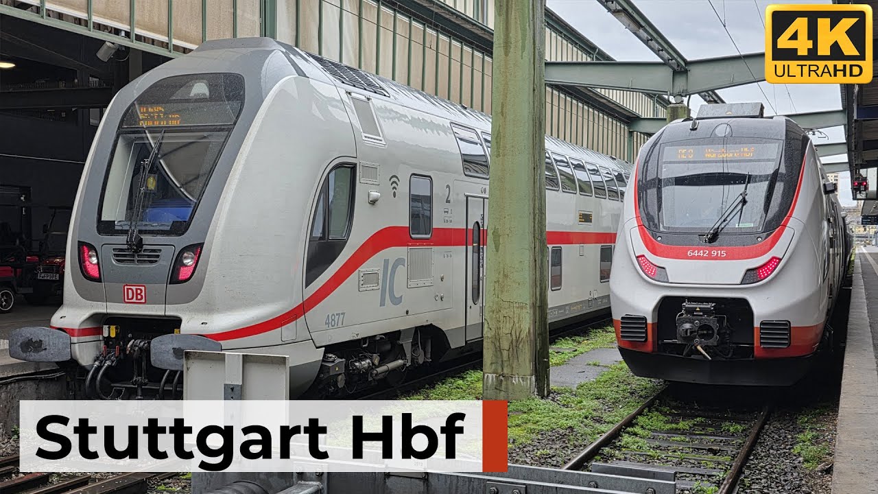 Stuttgart Hbf 02.11.2025 - Vielfältiger Bahnverkehr mit ICE, IC & MEX-Zügen