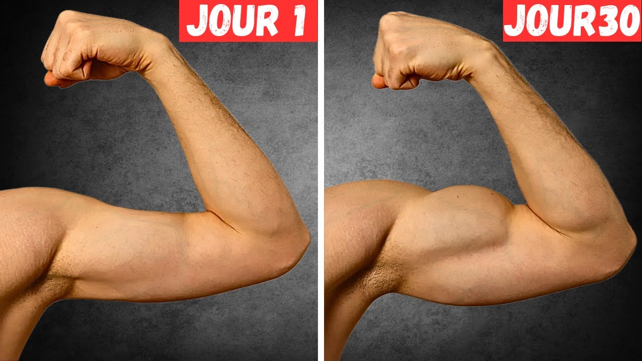 Comment avoir des BICEPS ÉNORMES à la maison en 30 jours ! - YouTube