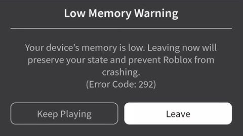 [SOLVED] Roblox Error Code 292