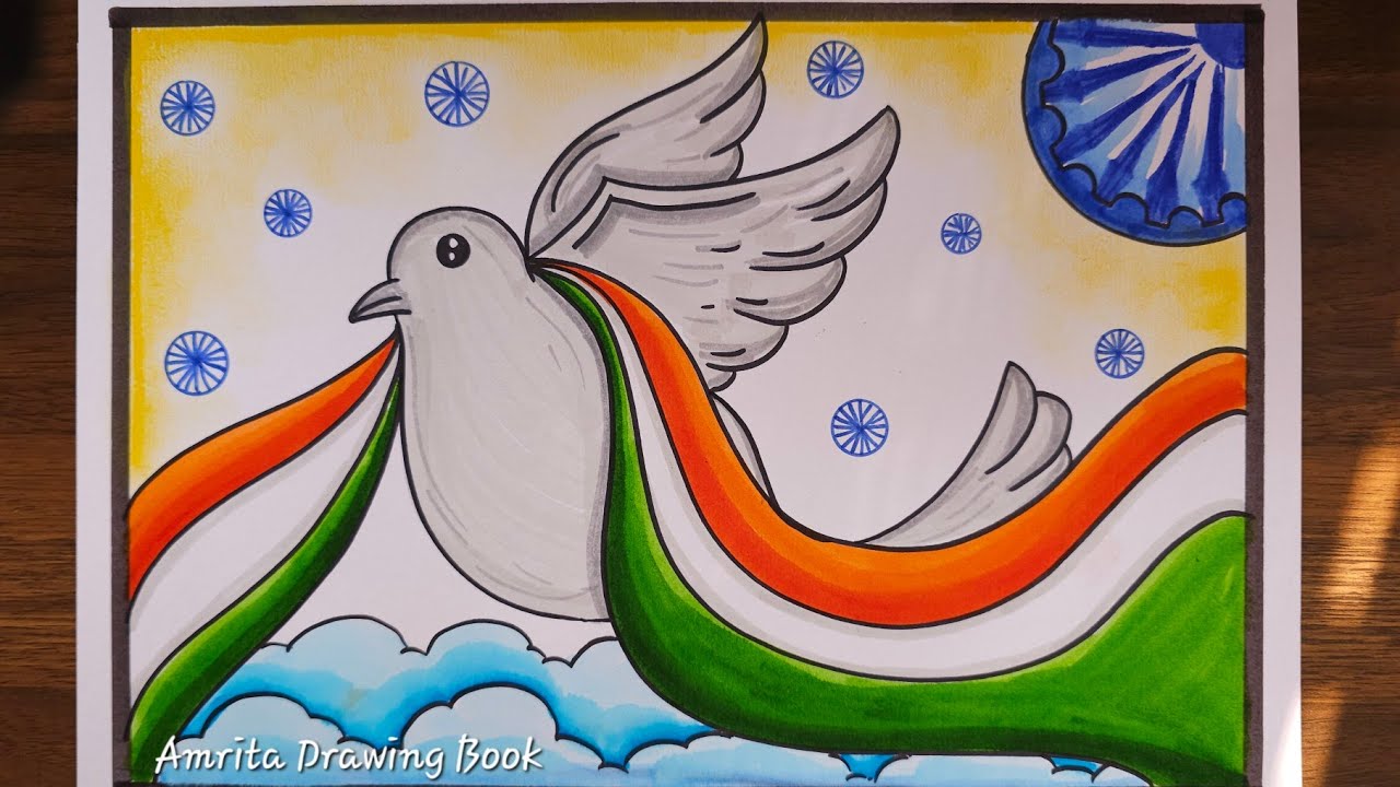 Republic Day Drawing easy | 26 January Drawing | Happy Republic Day Drawing | Swarnim Bharat Drawing