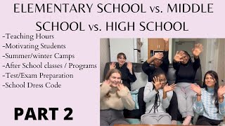 ELEMENTARY SCHOOL vs. MIDDLE SCHOOL vs. HIGH SCHOOL | Part 2 | Teaching in Korea | EPIK