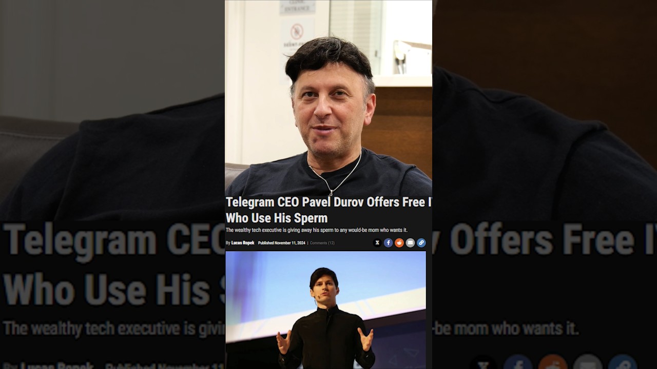 Telegram CEO Offers Free IVF to Women for His DNA – Progress or Ethical Dilemma?