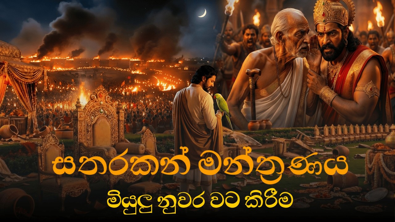 Miyulu Nuwara Watakirima Full AI Short Movie | සතරකන් මන්ත්‍රණය මියුලු නුවර වටකිරීම උම්මග්ග ජාතකය