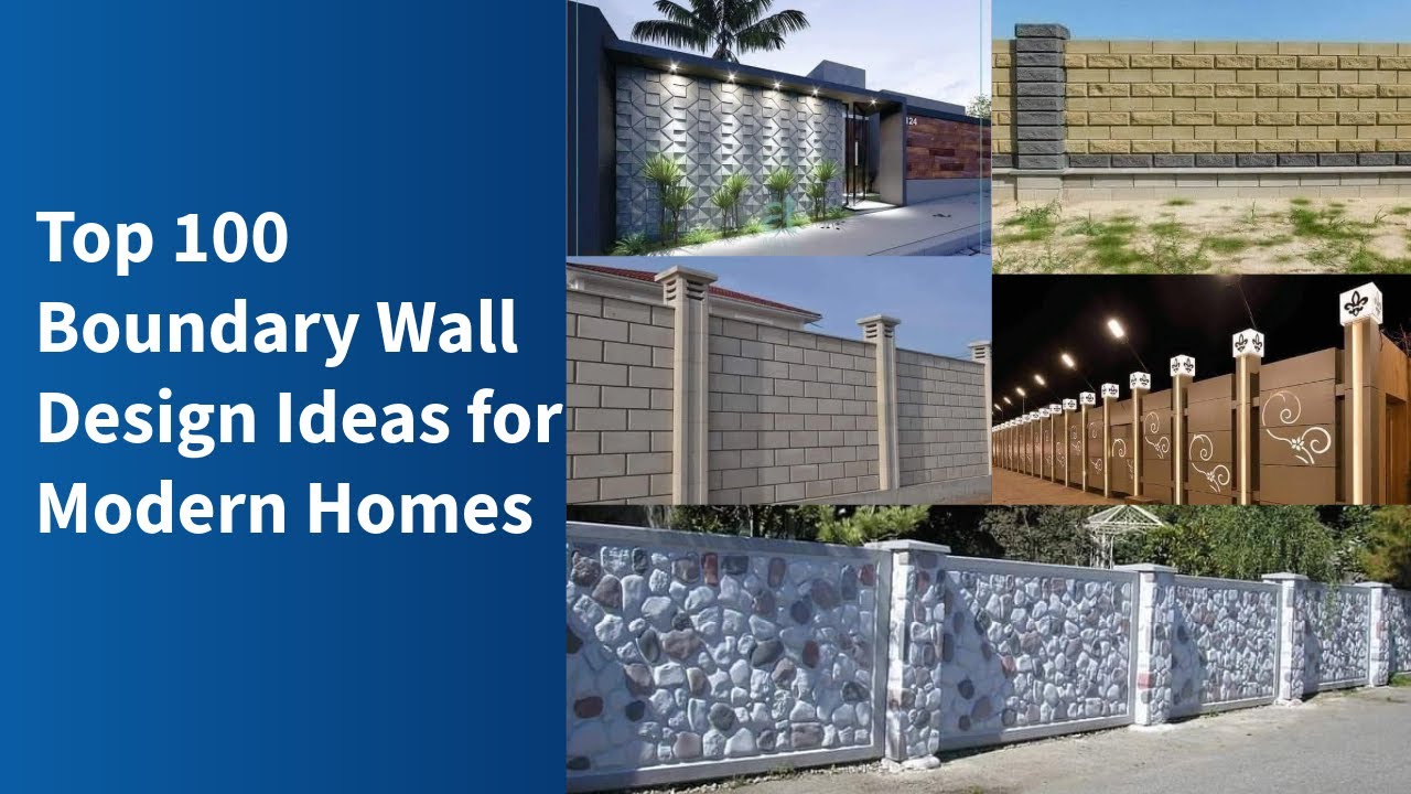 Top 100 Boundary Wall Design Ideas for Modern Homes | Stylish Compound Wall Designs