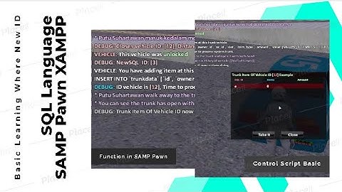 How Understand SQL Language Function in SAMP Pawn XAMPP Control Script Basic Learning Where New ID