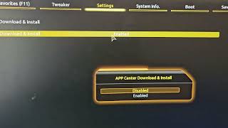 Quitar mensaje app center