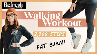 FUN fat-burning WALKING Workout | Walk 1 Mile at home! (Step Counter Included)