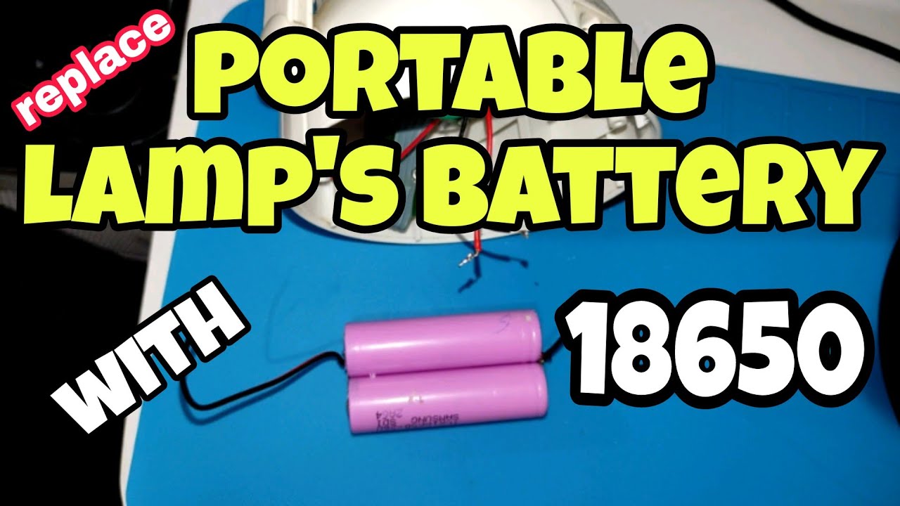 Mengganti baterai lampu emergency portabel dengan baterai lithium 18650