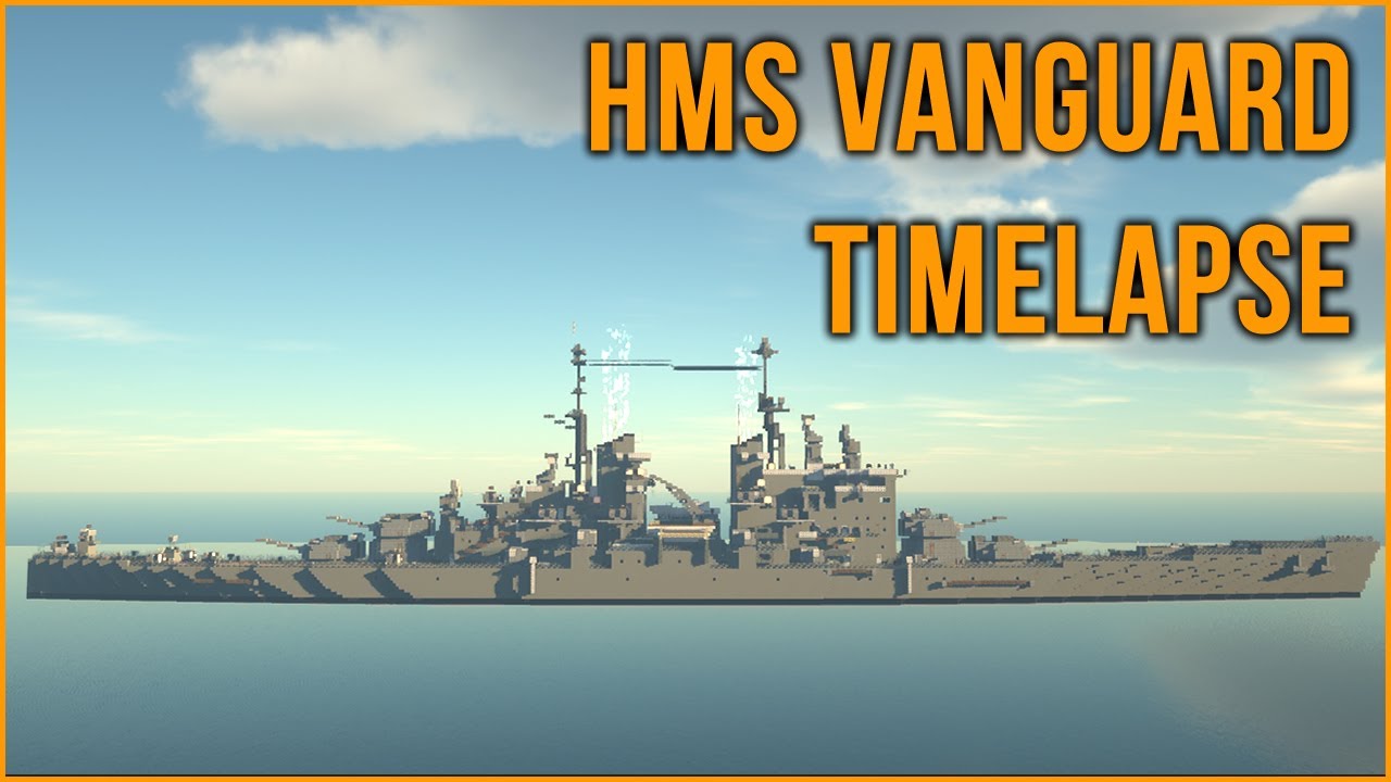 I Built the UK's Biggest Battleship in Minecraft! HMS Vanguard