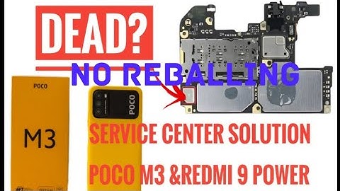 Poco m3/ Redmi 9 power dead solution.100% permanent/no reballing