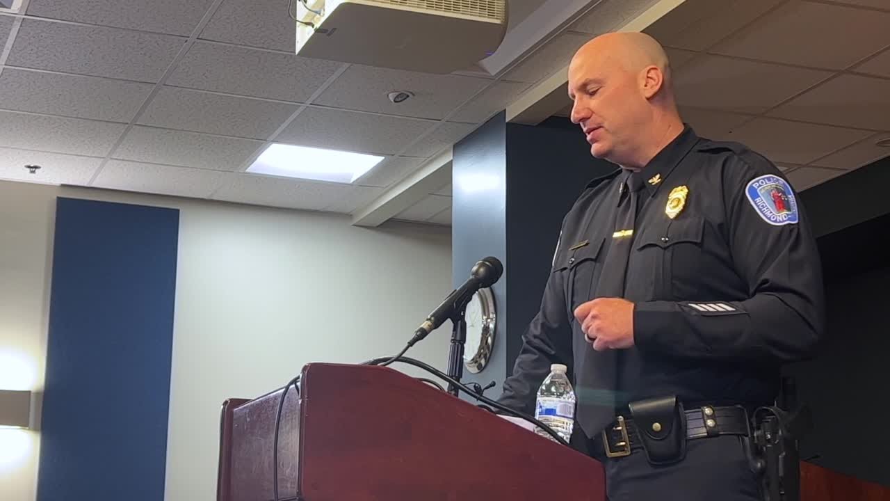 Richmond Police Chief Rick Edwards gives a mid-year report - YouTube