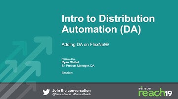 Reach 19 - Introduction to Distribution Automation (DA)