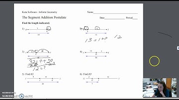 Segment Addition Postulate