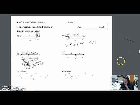 Segment Addition Postulate