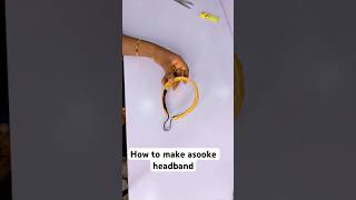 How To Wrap Alice band with asooke/How to make asooke headband #short#viralshorts#fashion #autogele