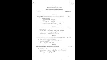 English and Management Principles and applications NEP internal question paper Bcom 1st sem