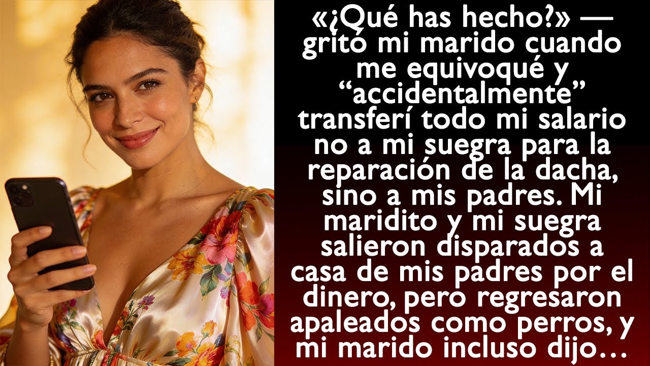 «Accidentalmente» transferí todo mi salario no a mi suegra, sino a mis padres