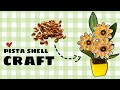 Easy Pista Shell Craft ideas | Craft from waste material | Sunflower from pista shell