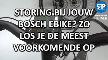 STORING OF FOUTMELDING BIJ JOUW BOSCH EBIKE? ZO LOS JE DE MEEST VOORKOMENDE OP