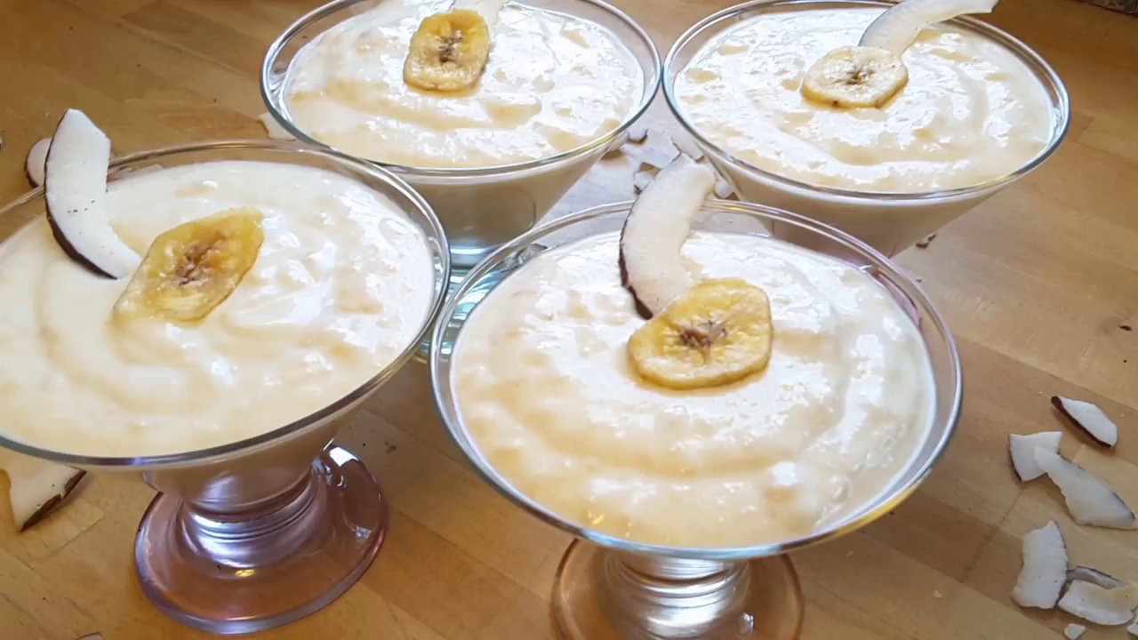 Bananen Kokos Creme - Rezept - YouTube