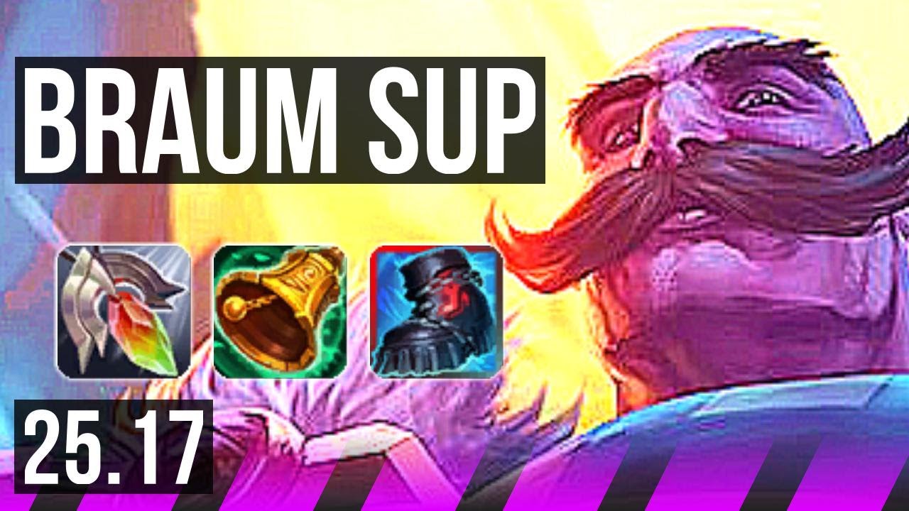 BRAUM & Miss Fortune vs LEONA & Yunara (SUP) | KR Challenger | 25.17