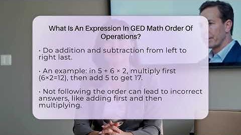 What Is An Expression In GED Math Order Of Operations? - Your GED Coach