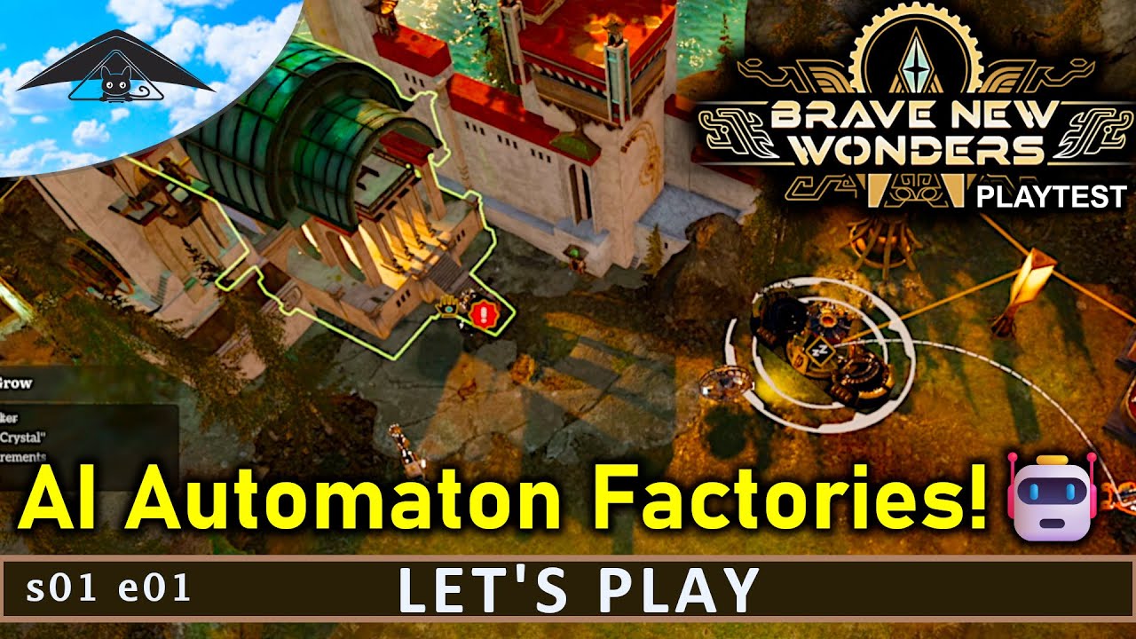 Фабрики по производству ИИ-автоматов! 🤖 | Тестирование игры Brave New Wonders, сезон 1, серия 1