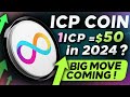 Icp  internet computer  big move coming  turn 100 to 1000  1 icp  50 in 2024 big move coming