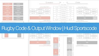 Rugby Code Output Window Hudl Sportscode